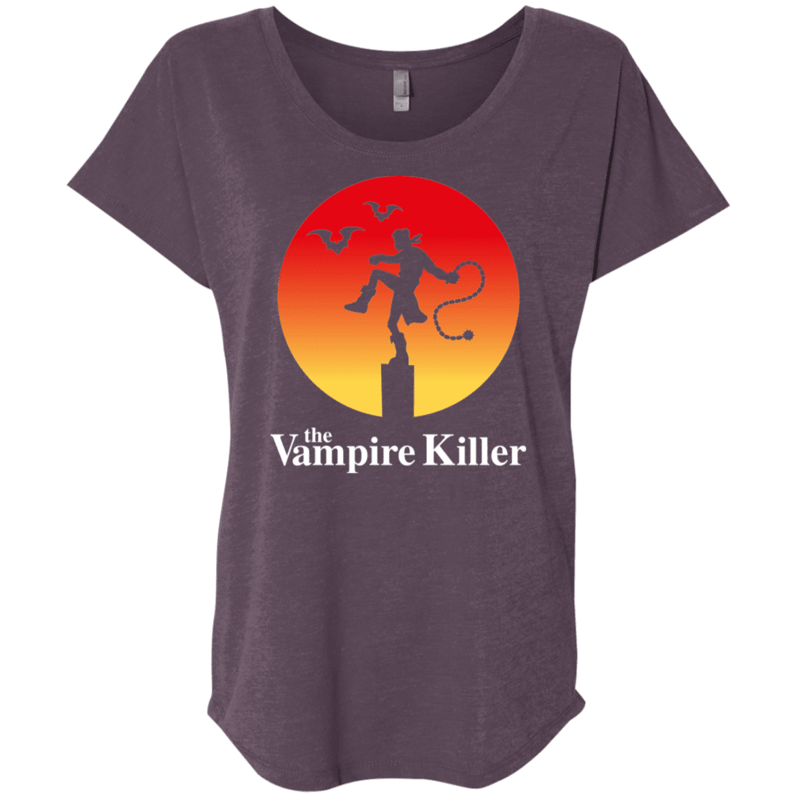 T-Shirts Vintage Purple / X-Small The Vampire Killer Triblend Dolman Sleeve