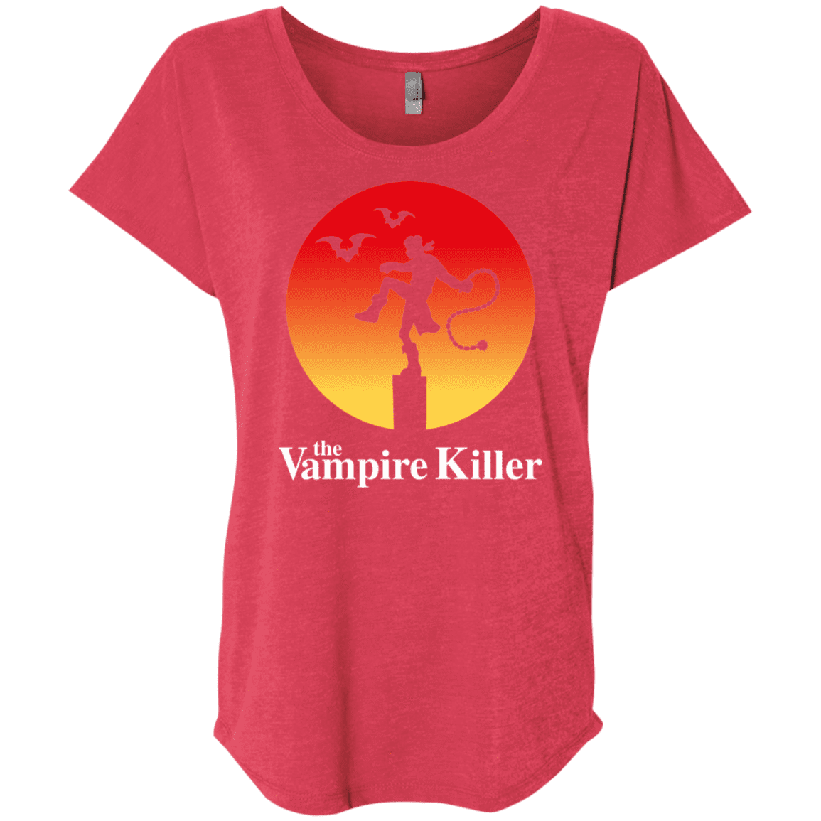T-Shirts Vintage Red / X-Small The Vampire Killer Triblend Dolman Sleeve