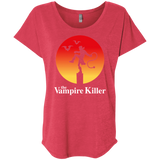 T-Shirts Vintage Red / X-Small The Vampire Killer Triblend Dolman Sleeve