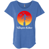 T-Shirts Vintage Royal / X-Small The Vampire Killer Triblend Dolman Sleeve