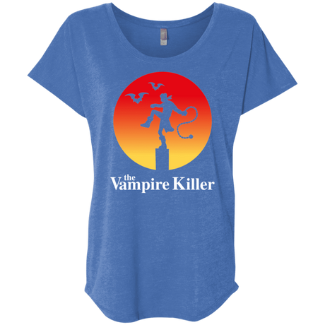 T-Shirts Vintage Royal / X-Small The Vampire Killer Triblend Dolman Sleeve