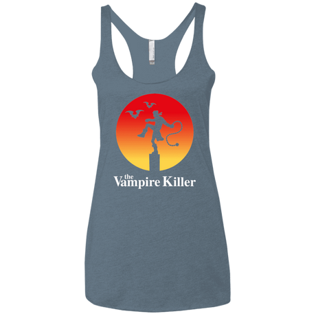 T-Shirts Indigo / X-Small The Vampire Killer Women's Triblend Racerback Tank