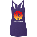T-Shirts Purple Rush / X-Small The Vampire Killer Women's Triblend Racerback Tank