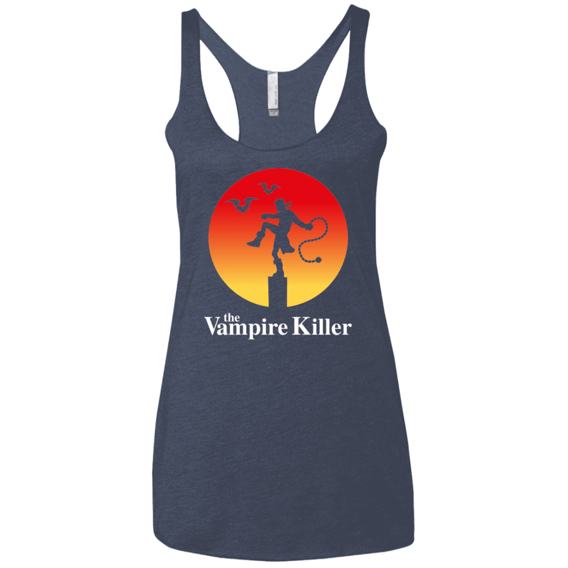 T-Shirts Vintage Navy / X-Small The Vampire Killer Women's Triblend Racerback Tank