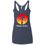 T-Shirts Vintage Navy / X-Small The Vampire Killer Women's Triblend Racerback Tank