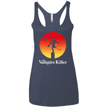 T-Shirts Vintage Navy / X-Small The Vampire Killer Women's Triblend Racerback Tank