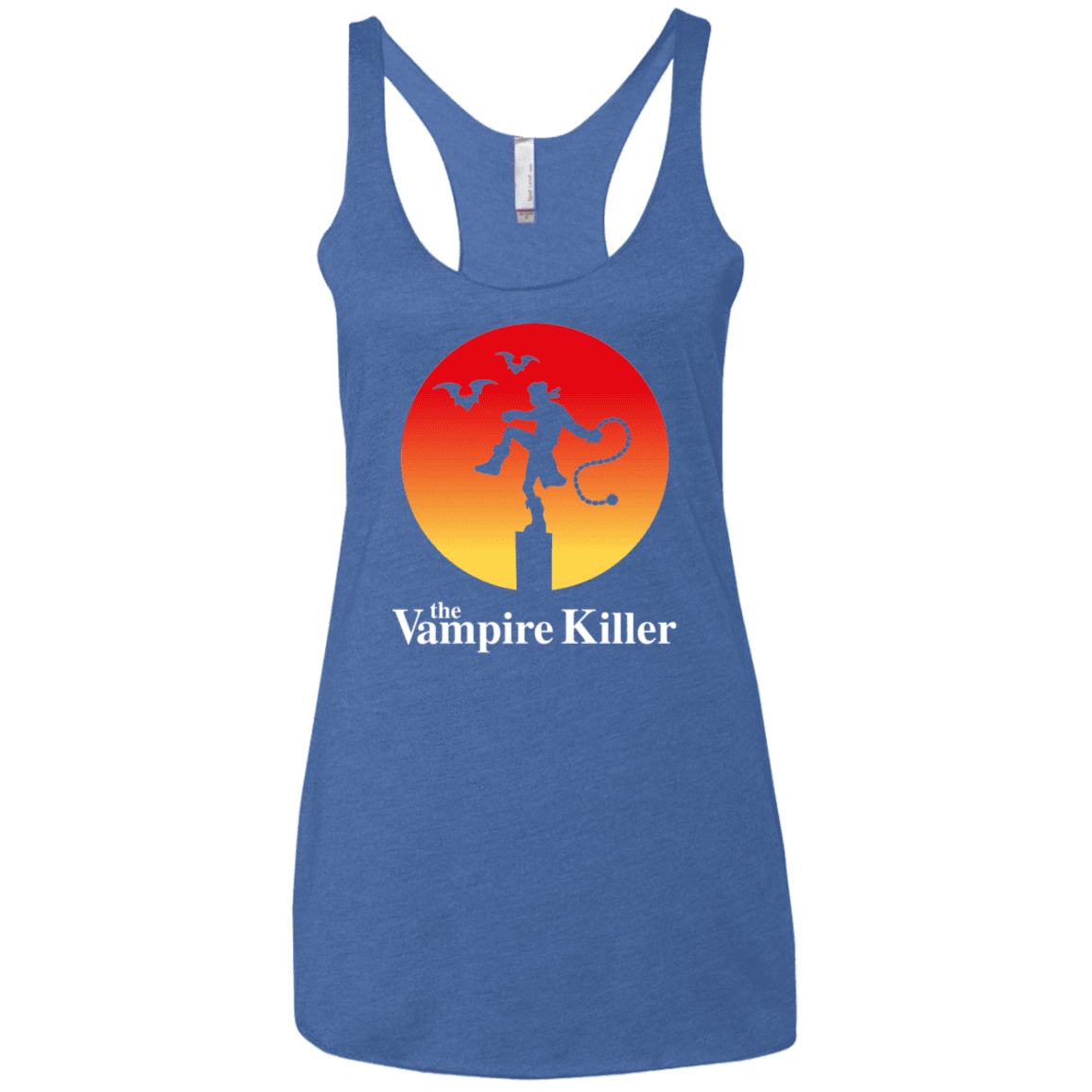 T-Shirts Vintage Royal / X-Small The Vampire Killer Women's Triblend Racerback Tank
