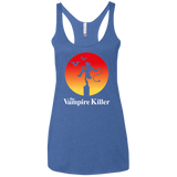 T-Shirts Vintage Royal / X-Small The Vampire Killer Women's Triblend Racerback Tank