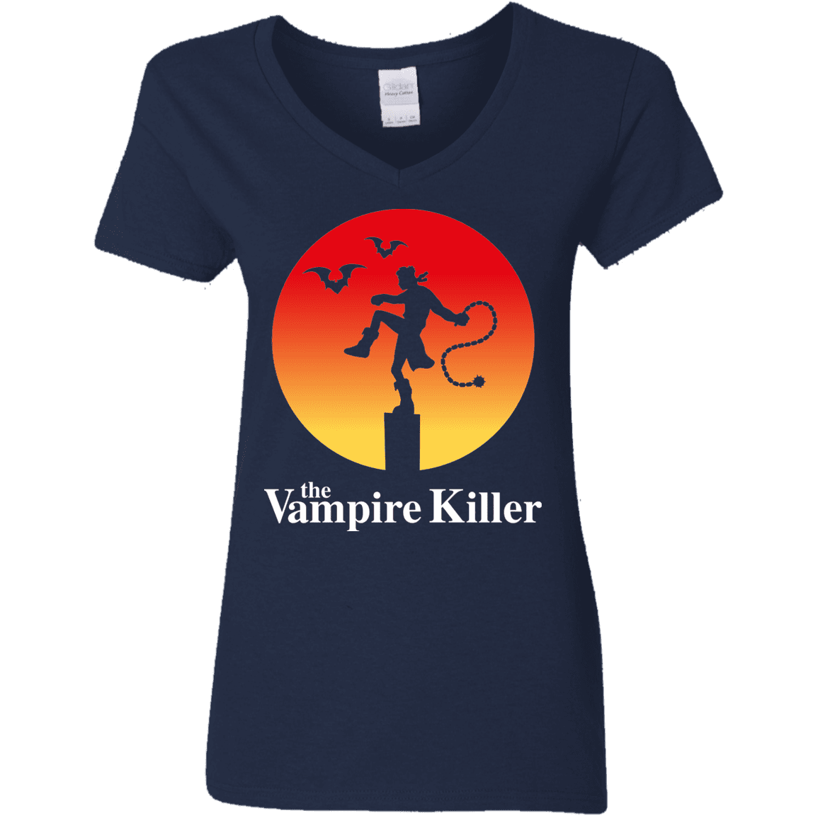 T-Shirts Navy / S The Vampire Killer Women's V-Neck T-Shirt