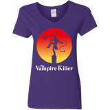 T-Shirts Purple / S The Vampire Killer Women's V-Neck T-Shirt