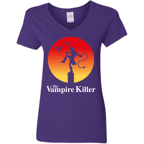 T-Shirts Purple / S The Vampire Killer Women's V-Neck T-Shirt