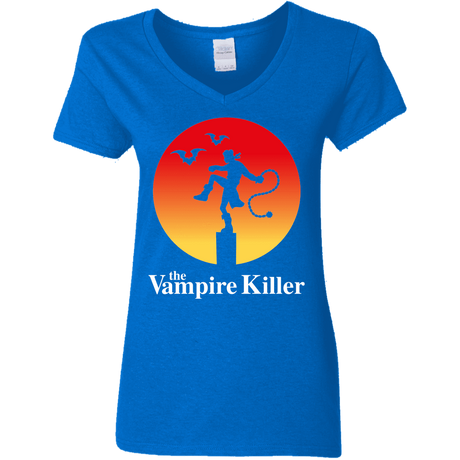 T-Shirts Royal / S The Vampire Killer Women's V-Neck T-Shirt