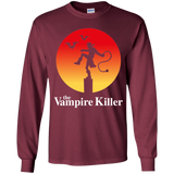 T-Shirts Maroon / YS The Vampire Killer Youth Long Sleeve T-Shirt