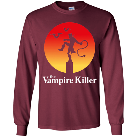 T-Shirts Maroon / YS The Vampire Killer Youth Long Sleeve T-Shirt