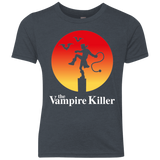 T-Shirts Vintage Navy / YXS The Vampire Killer Youth Triblend T-Shirt