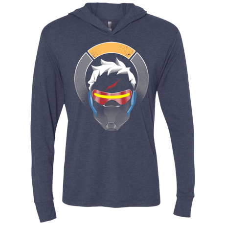 T-Shirts Vintage Navy / X-Small The Vigilante Triblend Long Sleeve Hoodie Tee