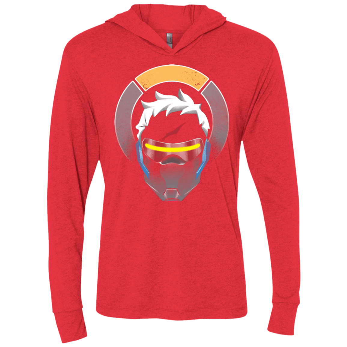 T-Shirts Vintage Red / X-Small The Vigilante Triblend Long Sleeve Hoodie Tee