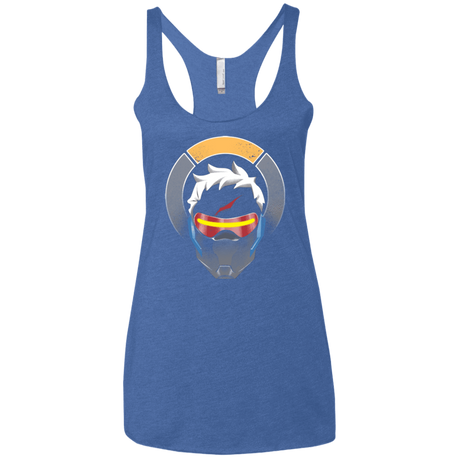 T-Shirts Vintage Royal / X-Small The Vigilante Women's Triblend Racerback Tank