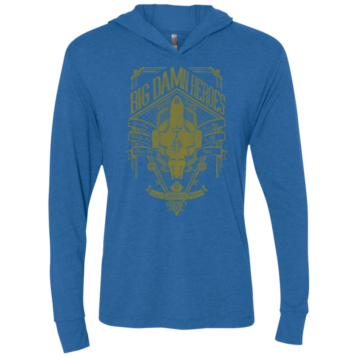 T-Shirts Vintage Royal / X-Small The Vintage Series - Big Damn Heroes Triblend Long Sleeve Hoodie Tee