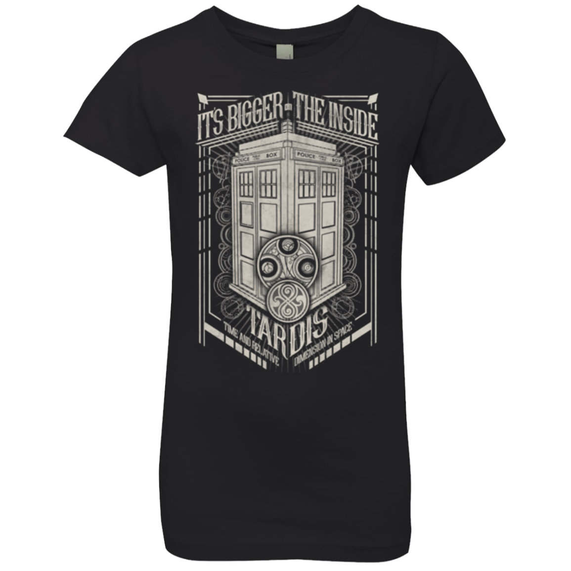 T-Shirts Black / YXS The Vintage Series - It's Bigger on The Inside Girls Premium T-Shirt