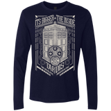 T-Shirts Midnight Navy / Small The Vintage Series - It's Bigger on The Inside Men's Premium Long Sleeve