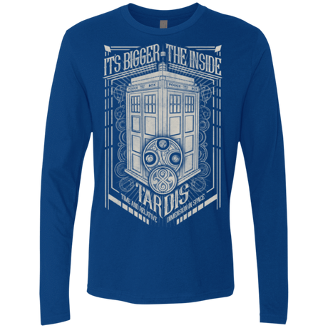 T-Shirts Royal / Small The Vintage Series - It's Bigger on The Inside Men's Premium Long Sleeve