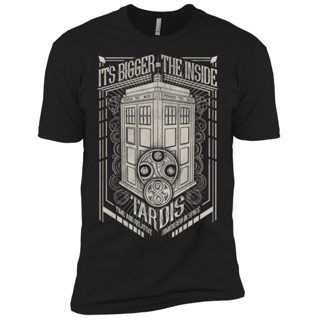 T-Shirts Black / X-Small The Vintage Series - It's Bigger on The Inside Men's Premium T-Shirt