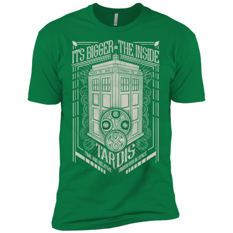 T-Shirts Kelly Green / X-Small The Vintage Series - It's Bigger on The Inside Men's Premium T-Shirt