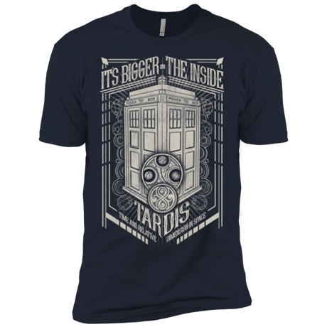 T-Shirts Midnight Navy / X-Small The Vintage Series - It's Bigger on The Inside Men's Premium T-Shirt