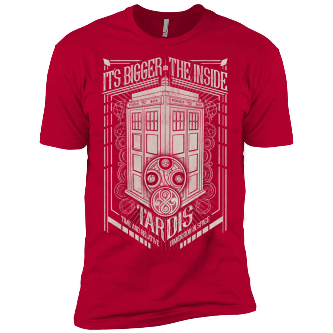 T-Shirts Red / X-Small The Vintage Series - It's Bigger on The Inside Men's Premium T-Shirt