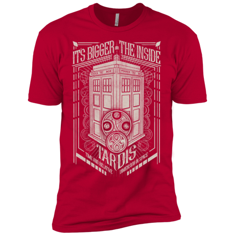 T-Shirts Red / X-Small The Vintage Series - It's Bigger on The Inside Men's Premium T-Shirt
