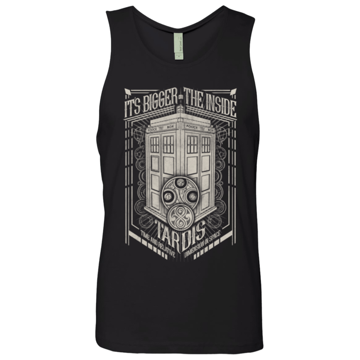 T-Shirts Black / Small The Vintage Series - It's Bigger on The Inside Men's Premium Tank Top