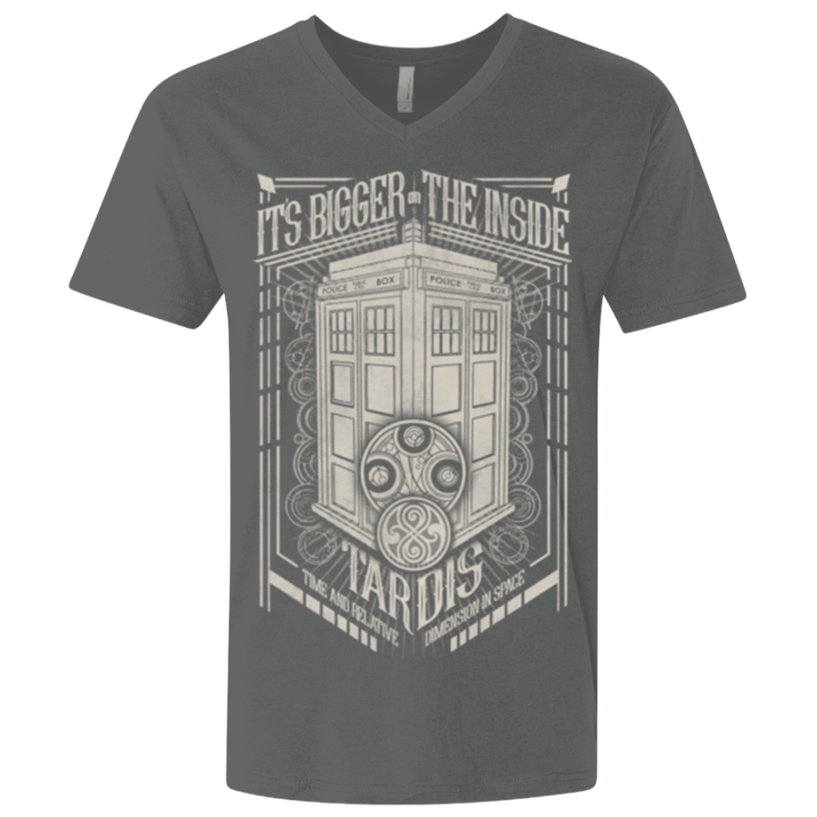 T-Shirts Heavy Metal / X-Small The Vintage Series - It's Bigger on The Inside Men's Premium V-Neck