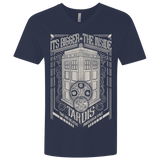 T-Shirts Midnight Navy / X-Small The Vintage Series - It's Bigger on The Inside Men's Premium V-Neck