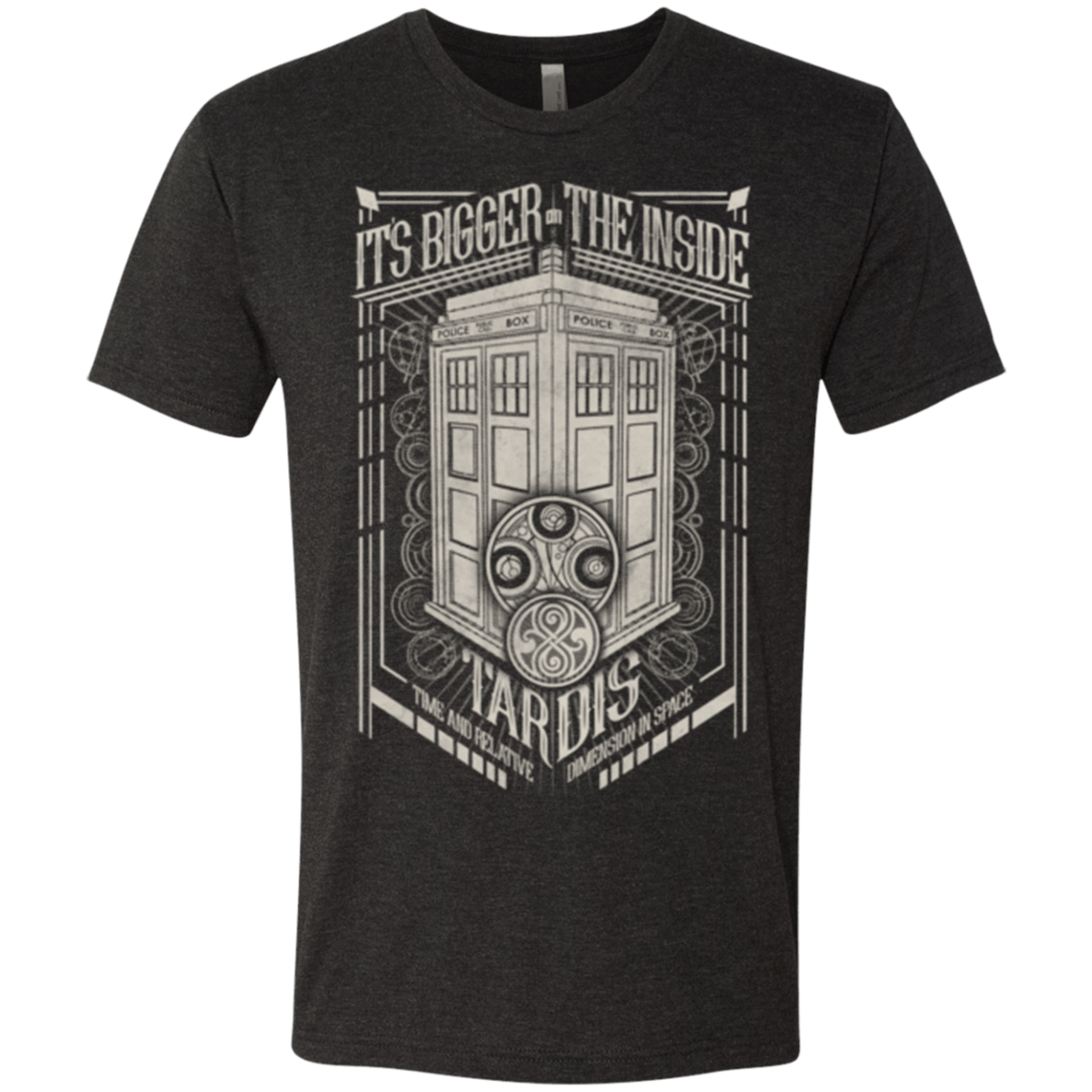 T-Shirts Vintage Black / Small The Vintage Series - It's Bigger on The Inside Men's Triblend T-Shirt
