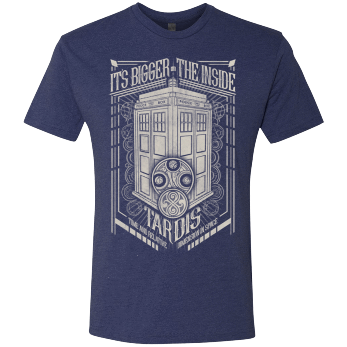 T-Shirts Vintage Navy / Small The Vintage Series - It's Bigger on The Inside Men's Triblend T-Shirt