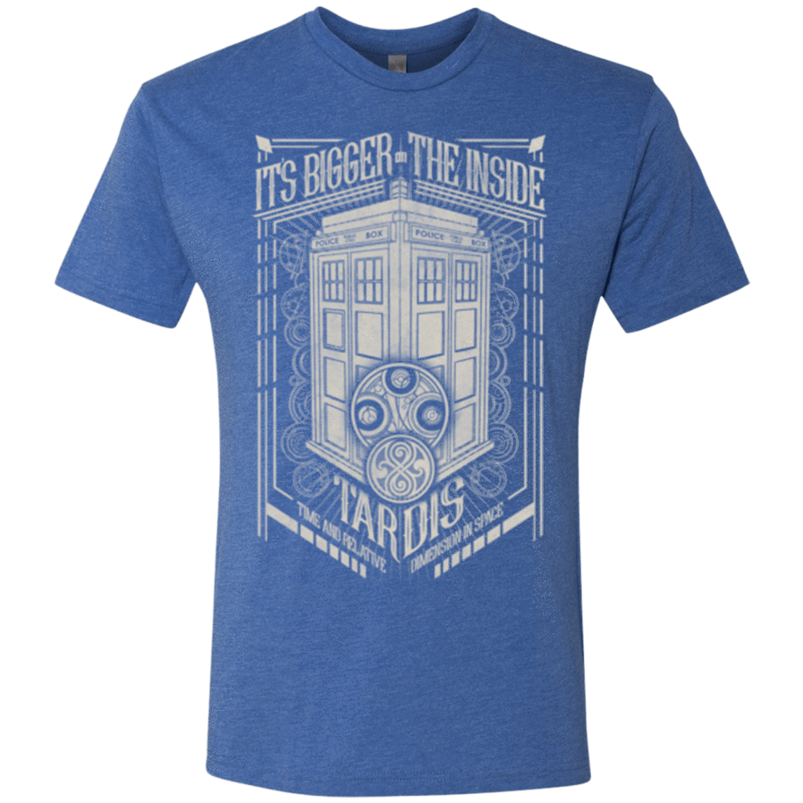 T-Shirts Vintage Royal / Small The Vintage Series - It's Bigger on The Inside Men's Triblend T-Shirt