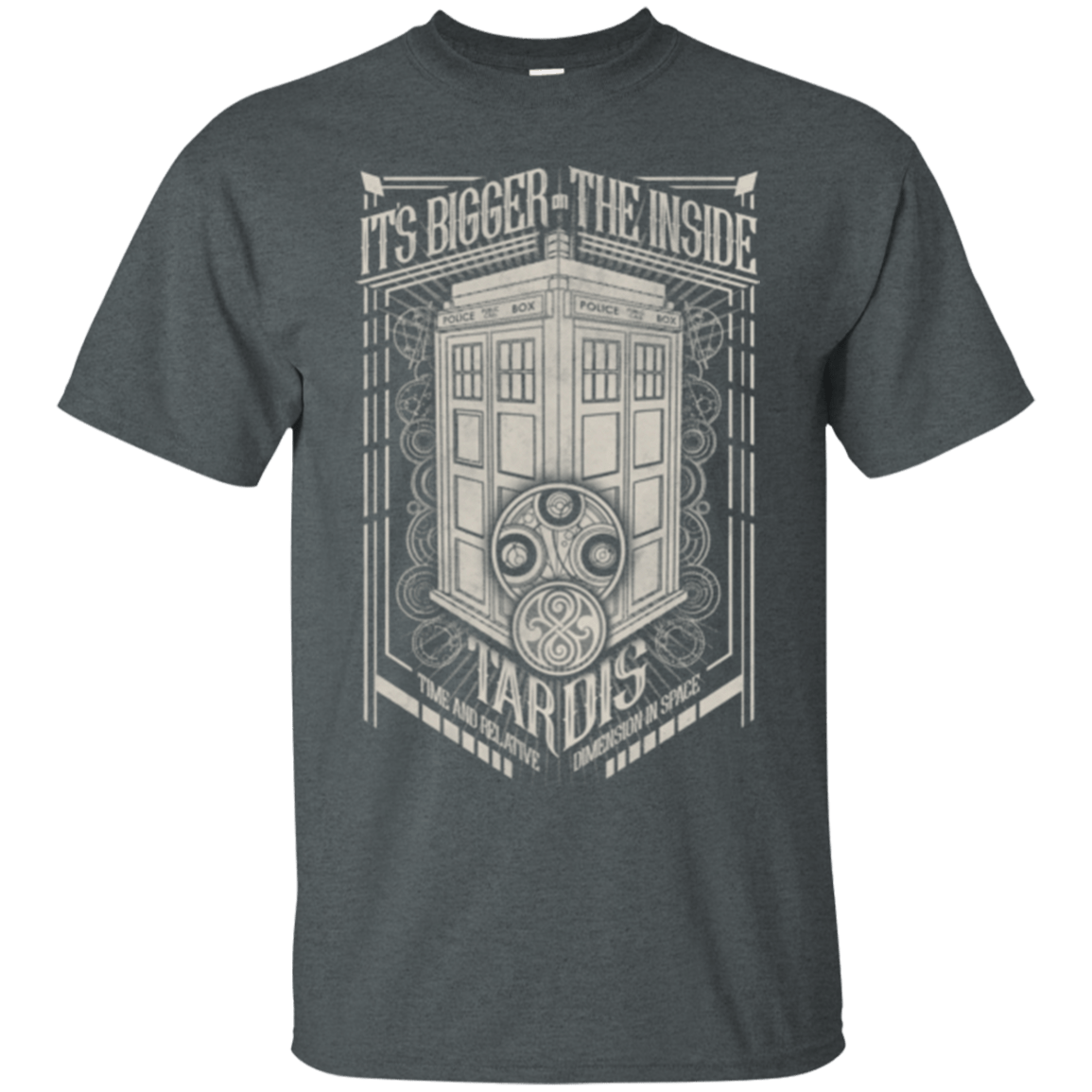 T-Shirts Dark Heather / Small The Vintage Series - It's Bigger on The Inside T-Shirt