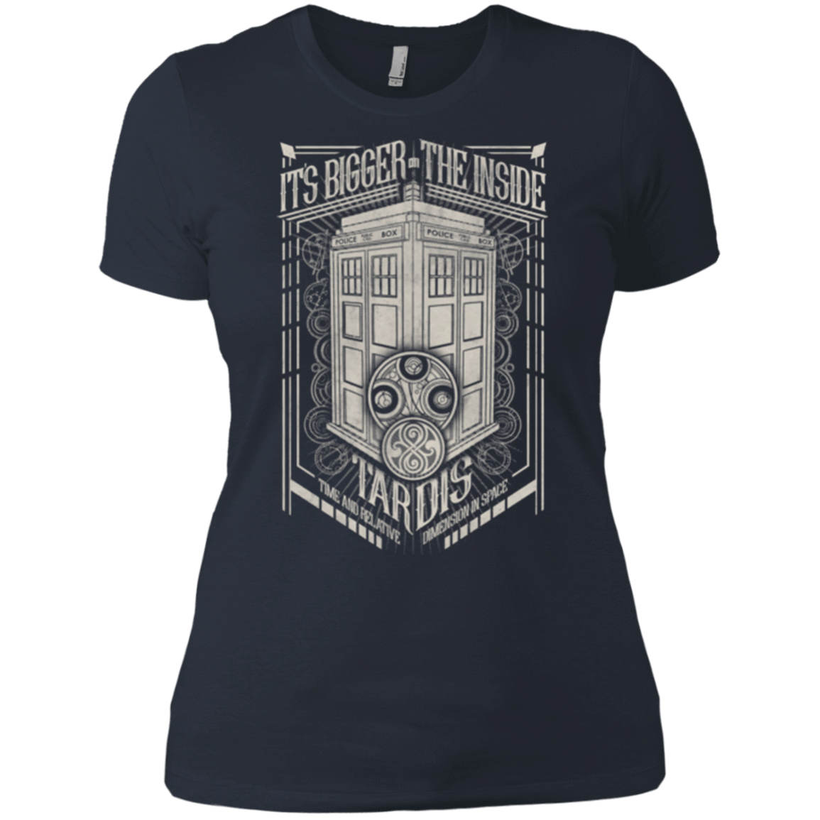 T-Shirts Indigo / X-Small The Vintage Series - It's Bigger on The Inside Women's Premium T-Shirt