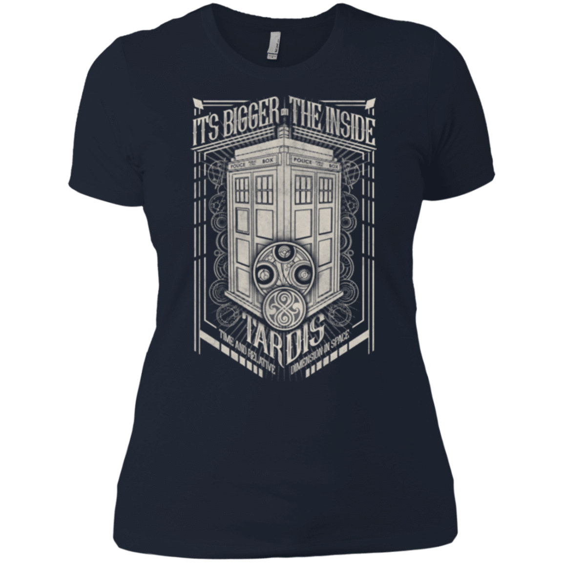 T-Shirts Midnight Navy / X-Small The Vintage Series - It's Bigger on The Inside Women's Premium T-Shirt