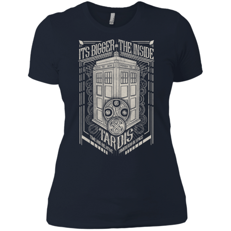 T-Shirts Midnight Navy / X-Small The Vintage Series - It's Bigger on The Inside Women's Premium T-Shirt