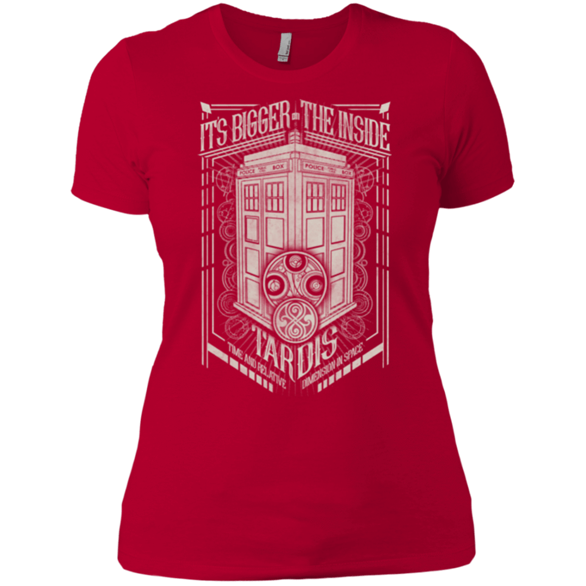 T-Shirts Red / X-Small The Vintage Series - It's Bigger on The Inside Women's Premium T-Shirt