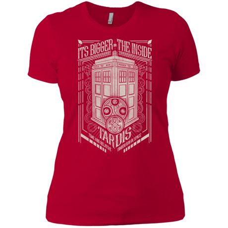 T-Shirts Red / X-Small The Vintage Series - It's Bigger on The Inside Women's Premium T-Shirt