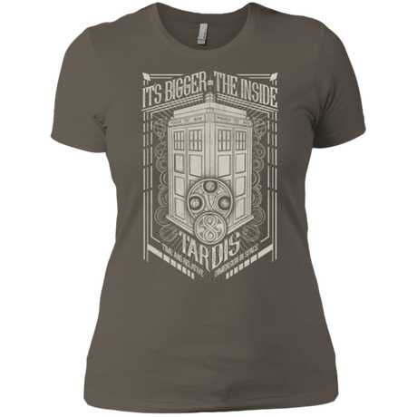 T-Shirts Warm Grey / X-Small The Vintage Series - It's Bigger on The Inside Women's Premium T-Shirt