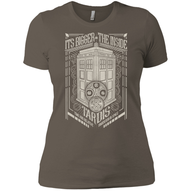 T-Shirts Warm Grey / X-Small The Vintage Series - It's Bigger on The Inside Women's Premium T-Shirt