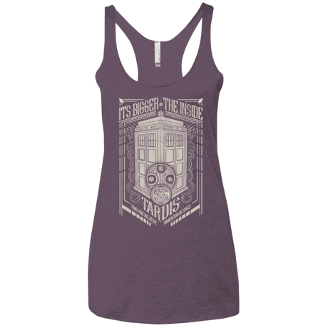 T-Shirts Vintage Purple / X-Small The Vintage Series - It's Bigger on The Inside Women's Triblend Racerback Tank