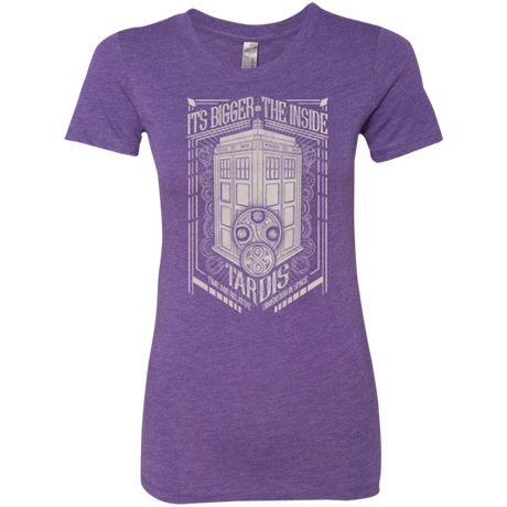 T-Shirts Purple Rush / Small The Vintage Series - It's Bigger on The Inside Women's Triblend T-Shirt