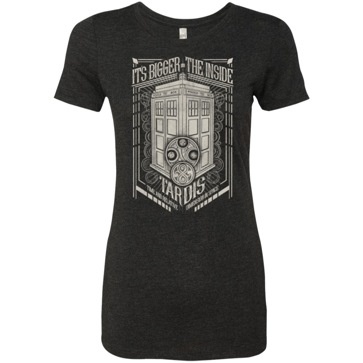 T-Shirts Vintage Black / Small The Vintage Series - It's Bigger on The Inside Women's Triblend T-Shirt