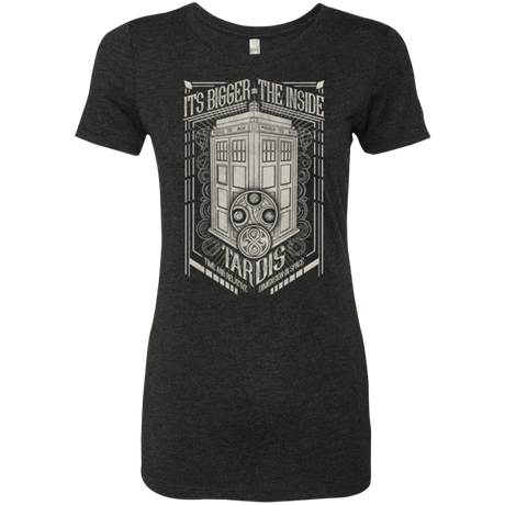 T-Shirts Vintage Black / Small The Vintage Series - It's Bigger on The Inside Women's Triblend T-Shirt