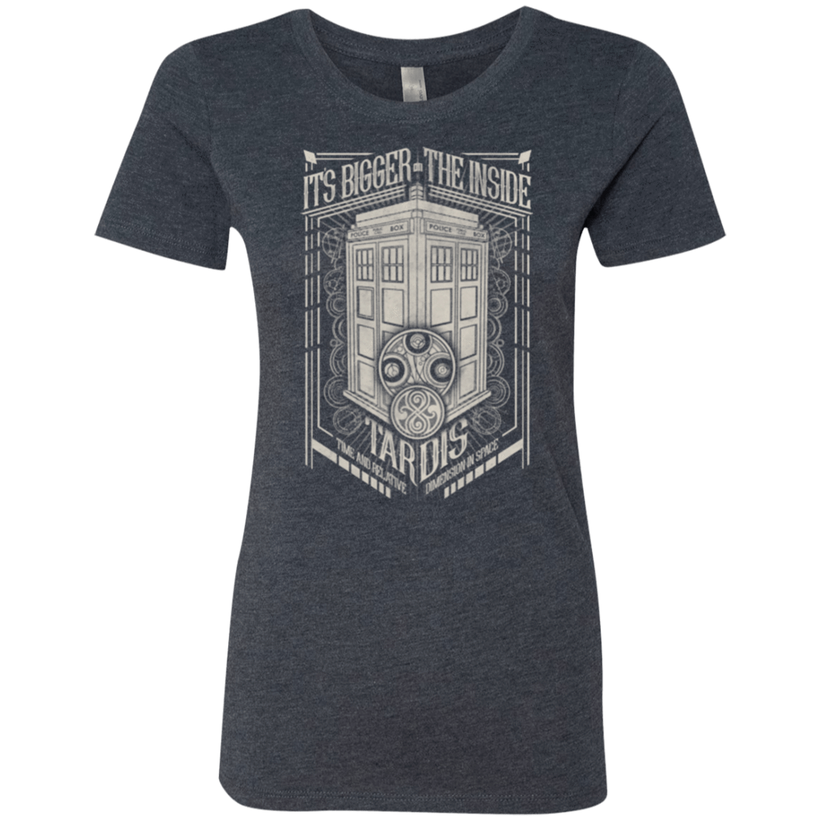 T-Shirts Vintage Navy / Small The Vintage Series - It's Bigger on The Inside Women's Triblend T-Shirt